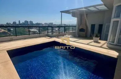 Cobertura duplex com 4 dormitórios à venda, 360 m² por r$ 2.300.000