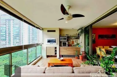 Quatro paredes vende - apartamento à venda na península – condomínio atmosfera | 157 m² | 3 quartos (original 4)**