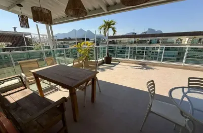 Quatro paredes vende - cobertura  duplex com vista privilegiada no le parc resort – barra da tijuca cobertura duplex de 200m²