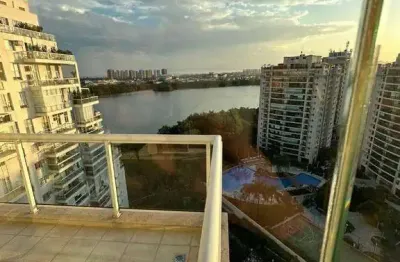 Península barra da tijuca - loft com 1 dormitório à venda, 110 m² por r$ 1.500.000 - barra da tijuca - rio de janeiro/rj