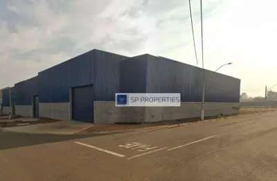 Galpão para alugar, 946 m² por r$ 11.600,00/mês - distrito industrial - leme/sp