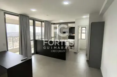 Apartamento studio com 50m² sendo 1 quarto/ sala conjugados, com armário, ar condicionado e 1 cama box casal com colchão, ao lado do supermercado assaí e próximo do ribeirão shopping;