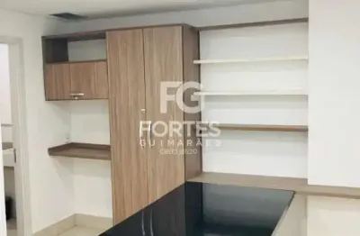 Sala comercial mobiliada e planejada com 41,57m² no condomínio centro profissional ribeirão shopping, sendo 2 salas + recepção, com piso, forro, luminárias e ar condicionado