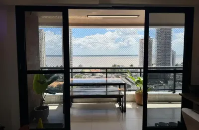 Vendo lindo  apartamento mobiliado no quadra residence 2 quartos sendo uma suíte 96m² de frente pra baía.