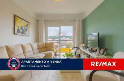 Apartamento reformado com 108 metros no aquarios em vinhedo com 3 quartos e vista incrivel.