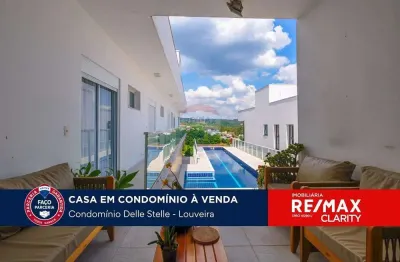 Casa à venda no condominio delle stelle em louveira / sp com 4 quartos.