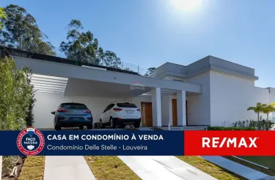 Casa à venda no condominio delle stelle em louveira / sp com 4 quartos.