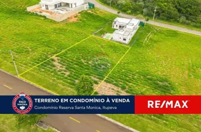 Terreno a venda em itupeva, 800m² no condomínio reserva de santa mônica.