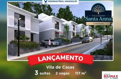 Casa de condomínio com 3 suítes a venda no villaggio santa anna - observatório, vinhedo/sp