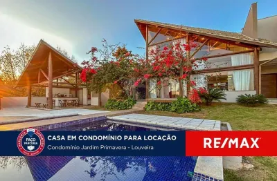Casa para locação em louveira no condomínio jardim primavera