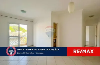 Apartamento de 63m2 para locação - condomínio parque dos pinheirinhos, vinhedo-sp