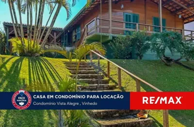 Casa de condomínio térrea para locação - condomìnio vista alegre - vinhedo - sp