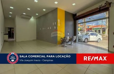Sala comercial para alugar com 110m² por r$ 4.000,00 - vila joaquim inácio, campinas/sp.
