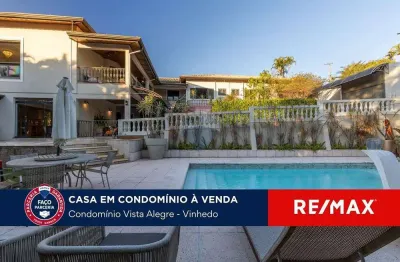 Casa de condomínio com área funcional térrea e 6 suítes para venda - condomínio vista alegre - vinhedo - sp
