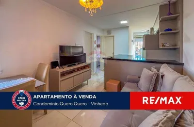 Apartamento a venda com 48m², 2 quartos, por r$ 280.000,00 - condomínio quero-quero, valinhos/sp.
