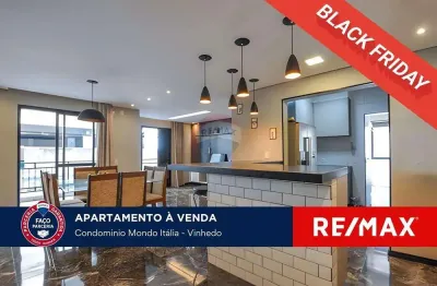 Apartamento reformado à venda em vinhedo sp – 96m² | 2 dorms (podem ser 3) | 2 vagas | condomínio completo!