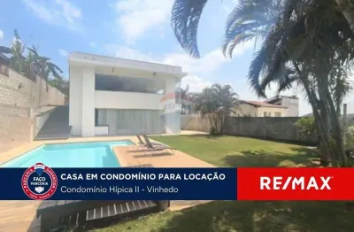 Casa para alugar no condomínio hípica ii em vinhedo interior de são paulo