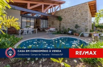 Casa em condomínio fechado com 3 quartos à venda na Rua Cortona, 117, Condomínio Campo de Toscana, Vinhedo