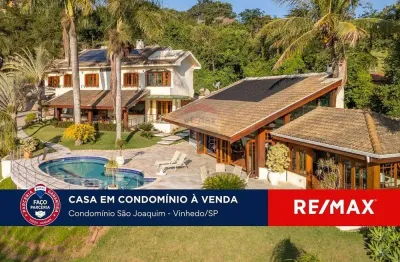 Casa com 6 quartos à venda, condomínio são joaquim - vinhedo/sp com 819 m²