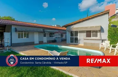 Casa térrea com 5 suítes para venda em condomínio - vinhedo - sp