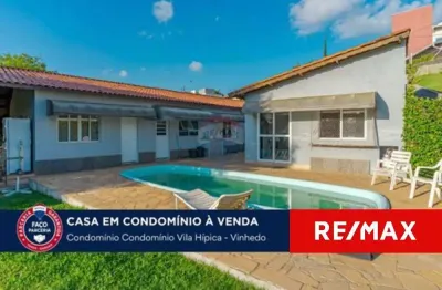 Casa térrea com 5 suítes para venda em condomínio - vinhedo - sp