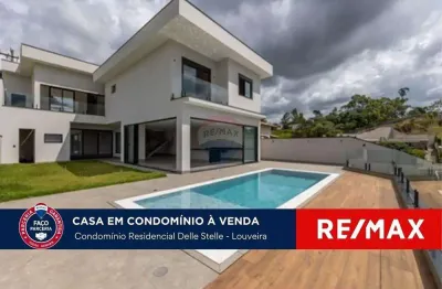 Casa nova à venda no condomínio delle stelle – louveira/sp - 4 suítes - 380m2