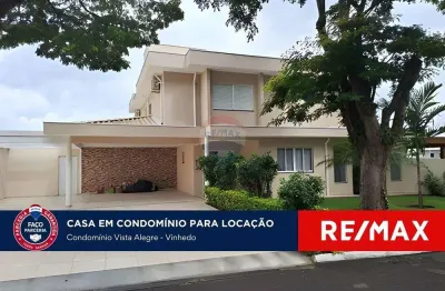 Casa para locação em vinhedo no condomínio vista alegre sede, com 04 suítes.