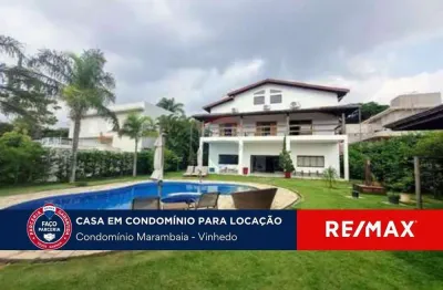 Casa para locação,1200m², condomínio marambaia, vinhedo, sp com 6 quartos e 9 banheiros