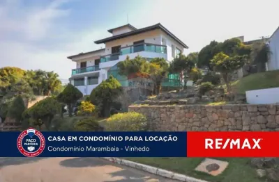 Casa de condomínio com 6 quartos e 8 banheiros para alugar, 578 m² por r$ 15.000/mês