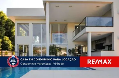 Casa para locação,680 m²,  condomínio marambaia, vinhedo-sp com 4 quartos e 6 banheiros para alugar, 680 m² por r$ 25.000/mês