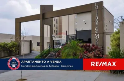 Apartamento garden para venda com 51m²,  por r$ 270.000,00 - colinas de mônaco, campinas/sp.