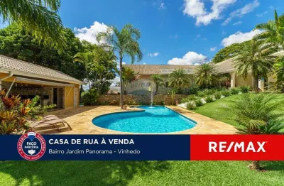 Casa à venda, 424 m²,jardim panorama, vinhedo-sp. térrea em com piscina, área gourmet e campo de futebol.