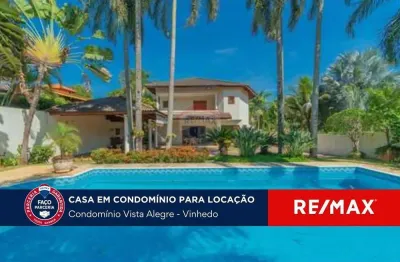 Casa em condomínio fechado com 6 quartos para alugar na Alameda Japurá, 189, Condomínio Vista Alegre, Vinhedo