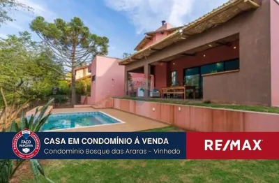 Casa de condomínio, com área funcional térrea e 3 suítes, para venda - vinhedo - sp