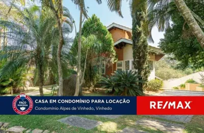 Casa em condomínio fechado com 3 quartos para alugar na Alameda das Vinhas, 14, Condomínio Alpes de Vinhedo, Vinhedo