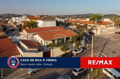 Vende-se casa comercial ou residencial - 3 quartos, no Jardim Itália - Vinhedo