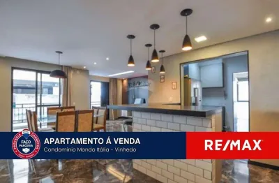Apartamento Reformado à Venda em Vinhedo SP – 96m² | 2 Dorms (Podem ser 3) | 2 Vagas | Condomínio Completo!