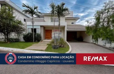 Casa em condomínio fechado com 4 quartos para alugar na Rua Cremona, 157, Vilagge Capricio, Louveira
