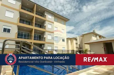 Apartamento novo para alugar com 85m² 02 quartos 02 banheiros e 02 vagas cobertas  - Vinhedo/SP - Valor mensal de R$ 4.360,00