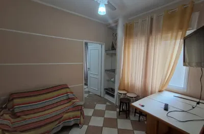 Apartamento  em frente praia para alugar, 40m² 01 dorm. itarará, são vicente - sp