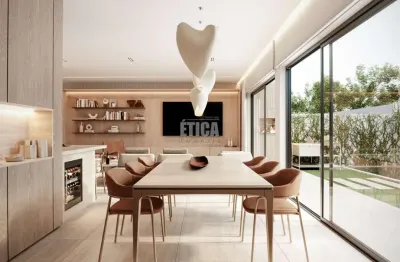 Casa em condomínio fechado com 3 quartos à venda na rua amadeu assad yassim, 243, bacacheri, curitiba, 211 m2 por r$ 1.634.347