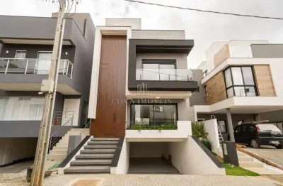 Casa em condomínio fechado com 3 quartos à venda na rua irma schreiner maran, 475, santa cândida, curitiba, 128 m2 por r$ 1.450.000