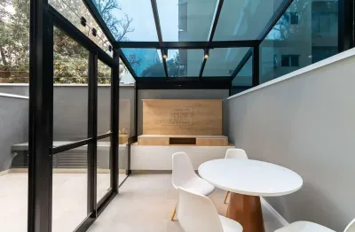 Apartamento com 1 quarto para alugar na rua brigadeiro franco, 552, mercês, curitiba, 26 m2 por r$ 2.900