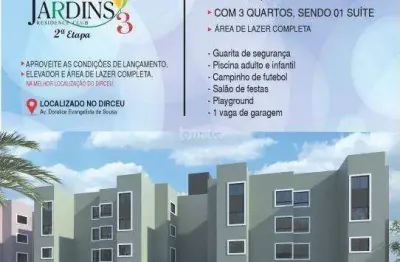 Apartamento à venda, jardins residence club 3 (2ª etapa) no bairro novo horizonte, teresina/pi