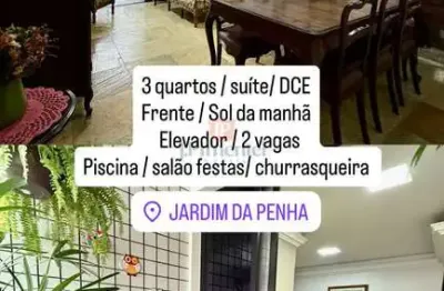 Amplo apartamento a venda em jardim da penha com lazer elevador e duas vagas