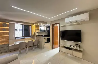 Apartamento projetado e mobiliado em ponta de campina – a apenas 80 metros do ma