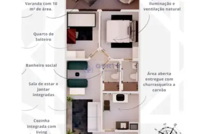 Apartamento térreo residencial para venda - 60,15 m²!! campestre, santo andré