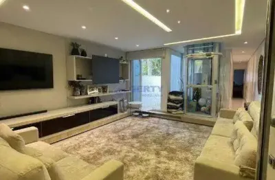 Cobertura triplex mobiliada para venda!!-220m²!!- campestre, santo andré