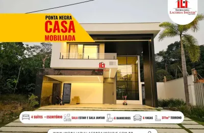 Casa em condomínio para venda em manaus, ponta negra, 4 dormitórios, 4 suítes, 4 banheiros, 5 vagas