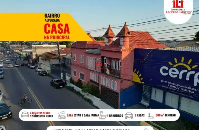 Casa para venda em manaus, alvorada, 4 dormitórios, 3 suítes, 4 banheiros, 2 vagas